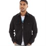 JACK AND JONES Mens Roy Solid Overshirt Black Beauty