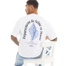 JACK AND JONES Mens Milos T-Shirt Bright White