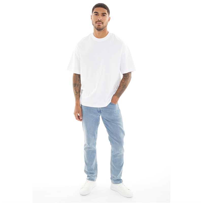 JACK & JONES Mens Milos T-Shirt Bright White