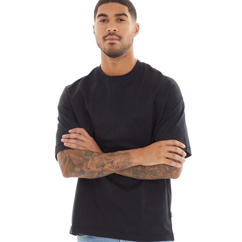 JACK & JONES Mens Milos T-Shirt Black