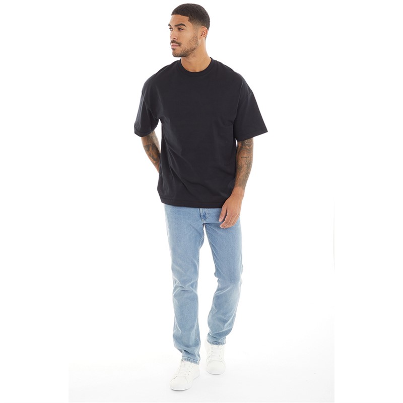 JACK & JONES Mens Milos T-Shirt Black