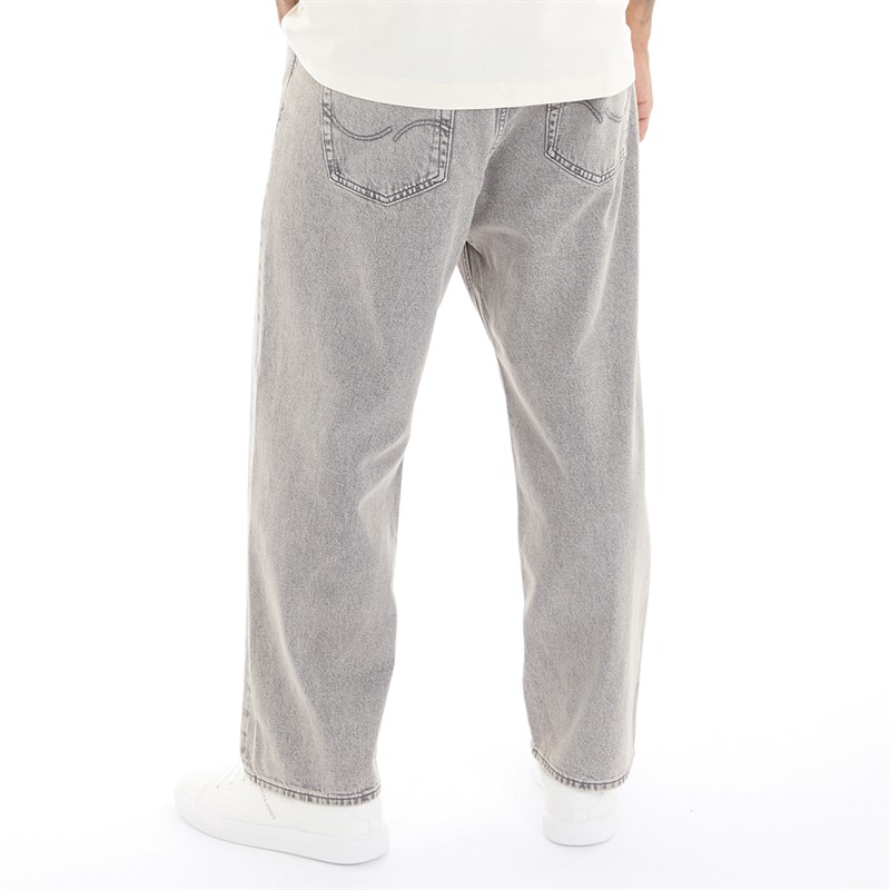 JACK & JONESs Mens Alex Original SQ 053 Jeans Grey Denim