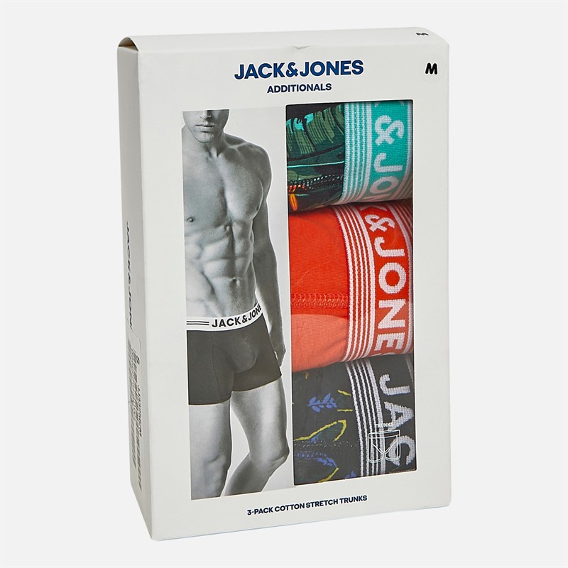 JACK & JONES Bokserki 3-pak dla niego kolor czarny/mandarynkowy tango/czarny
