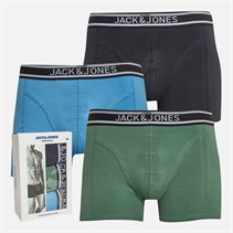 JACK & JONES Herren Chase Uni 3er-Pack Trunk Dunkel Marineblau / Dunkel Efeu / Azurblau