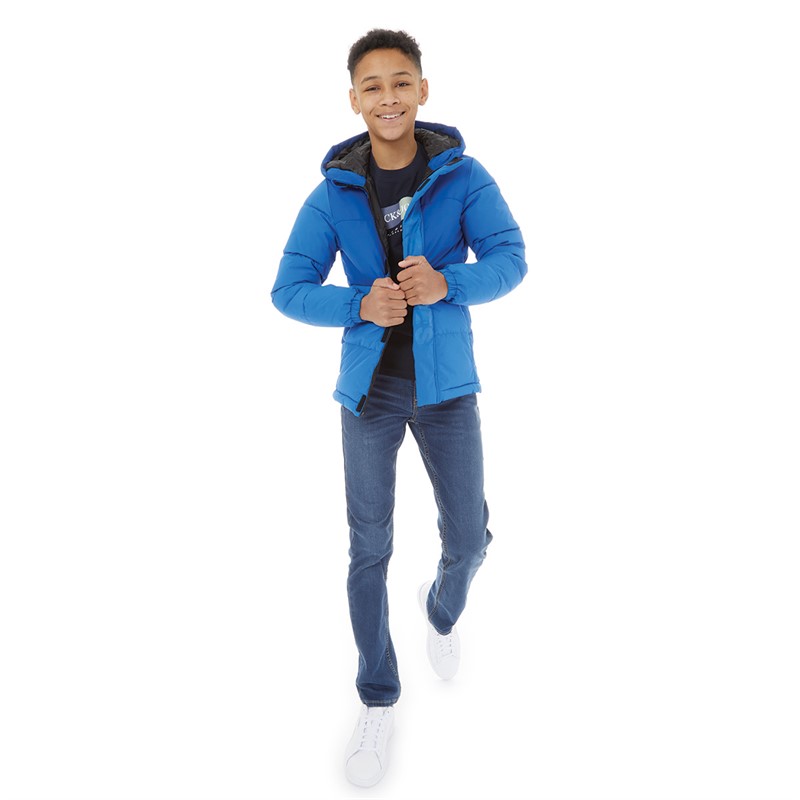 JACK AND JONES Boys Speed Puffer Jacket Nautical Blue