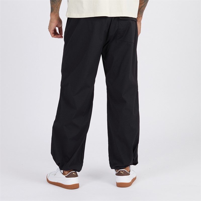 JACK & JONES Mens Poly Trousers Black