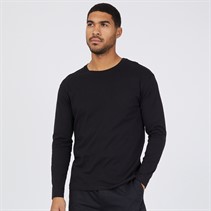 JACK AND JONES Mens Oversized Long Sleeve Top Black
