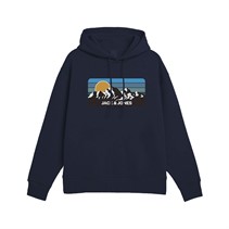 JACK AND JONES Mens Peak Hoodie Navy Blazer