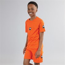 JACK & JONES Boys Drive T-Shirt And Shorts Co-Ord Set Flame