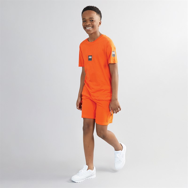 JACK & JONES Drengenes T-shirt og shorts sæt flamme
