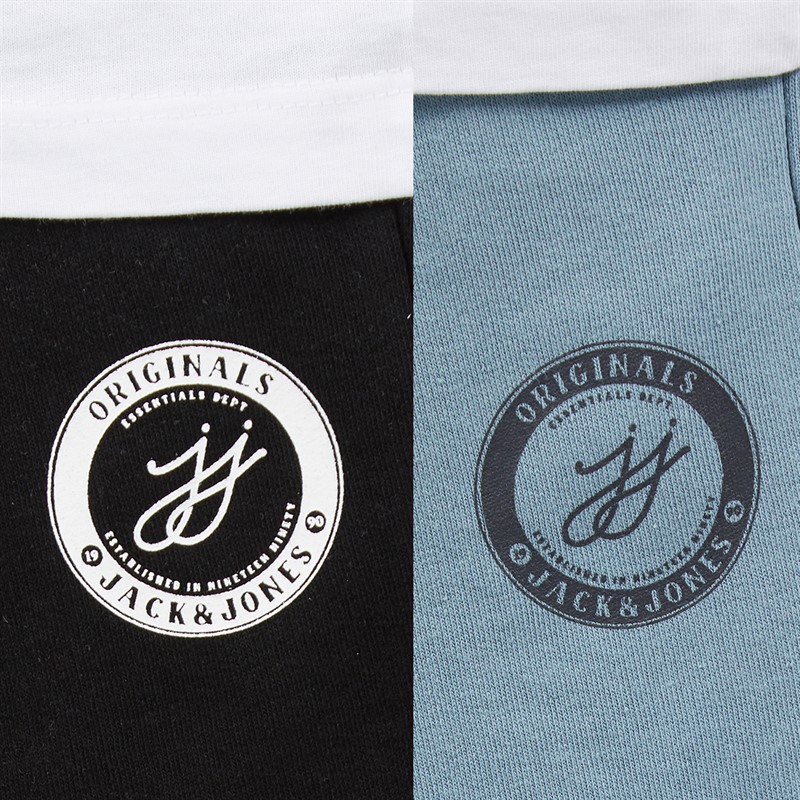JACK & JONES Chłopięce Theo Szorty Jerseyowa Czarny