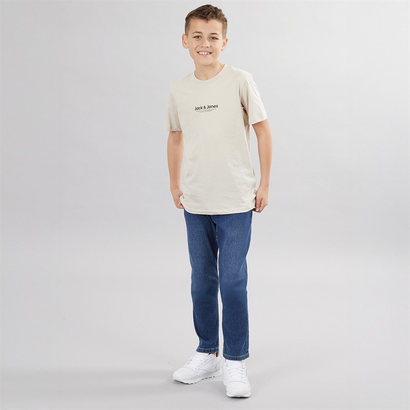 JACK & JONES Boys Vesterbro Five Pack Crew Neck T-Shirts Mountain Spring