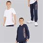 JACK & JONES Boys Structure Three Pack Hoodie T-Shirt And Joggers Co-Ord Set Navy Blazer
