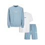 JACK & JONES Boys Vesterbr Sweatshirt T-Shirt And Shorts Co-Ord Set Mountain Spring