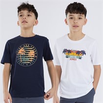JACK & JONES 2 szt. T-shirtów dla chłopca kolor Navy Blazer