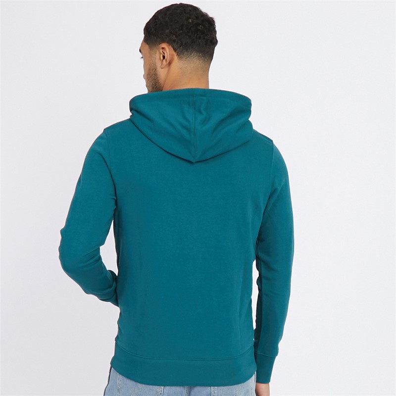 JACK AND JONES Herre Paulos Hoodie Dyb Teal