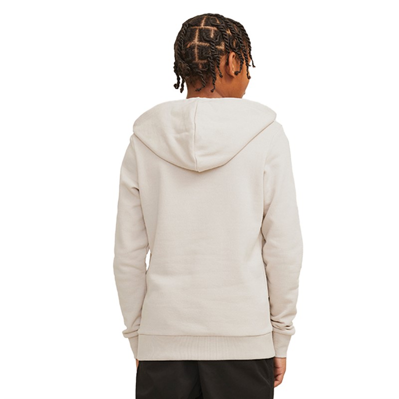JACK & JONES Drengenes Varsity Hoodie Moonbeam