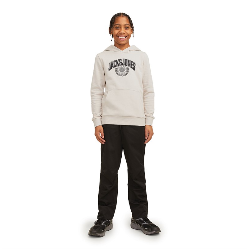 JACK & JONES Drengenes Varsity Hoodie Moonbeam