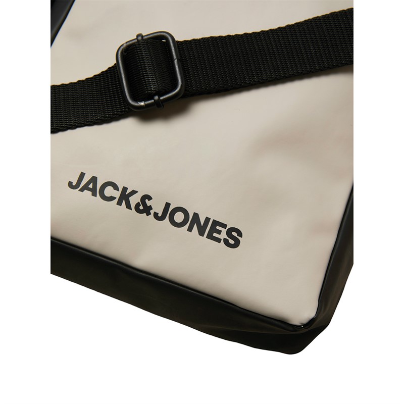 JACK & JONES Mens Jacoliver Sling Bag Beige