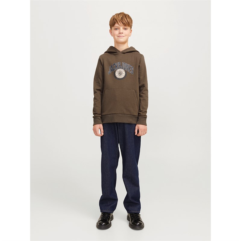 JACK & JONES Drenge Kam Varsity Branding Hoodie Canteen
