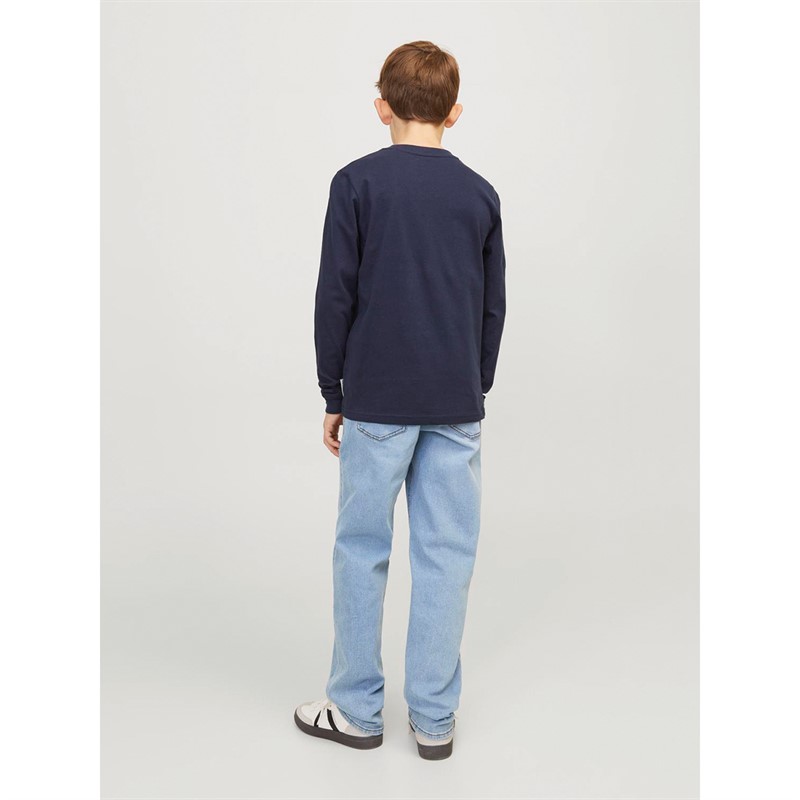 JACK AND JONES Jongens Clark Original 702 Jeans Blauw Denim