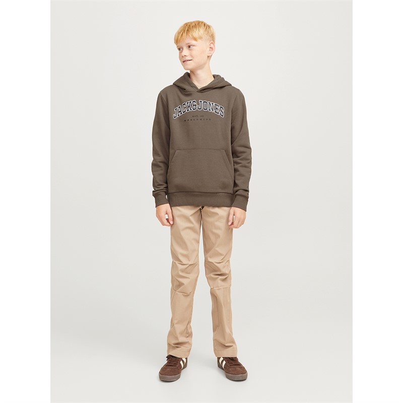 JACK & JONES Drenge Caleb Varsity Hoodie Canteen