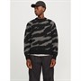 JACK AND JONES Mens Camden Jacquard Crew Neck Jumper Pavement