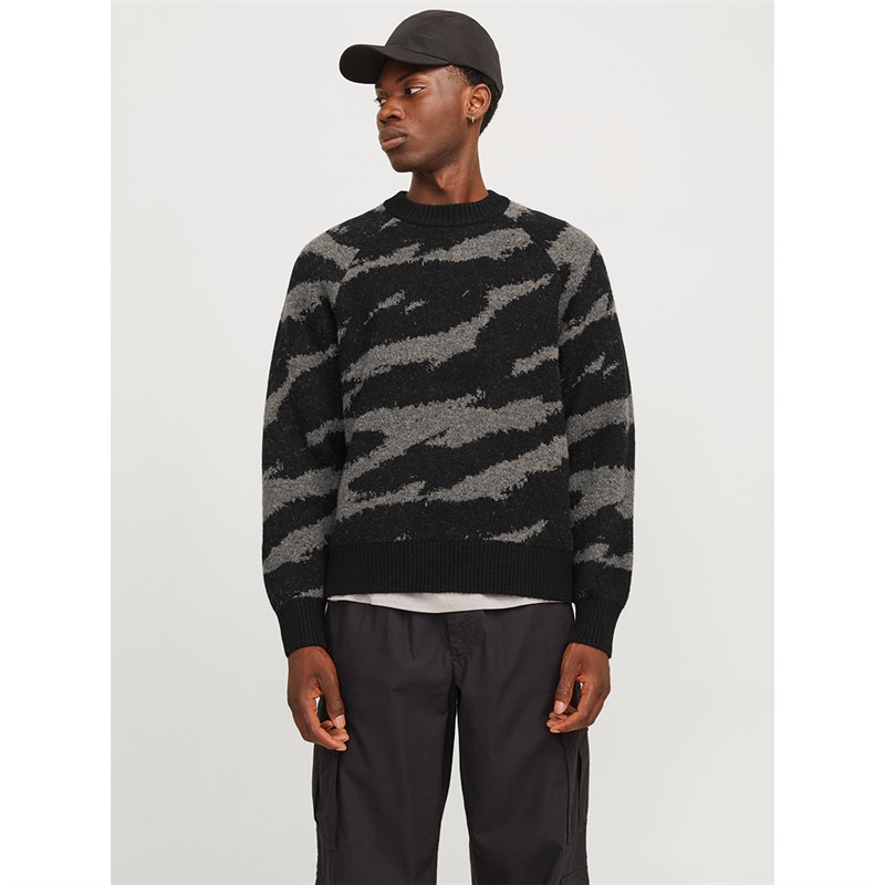 Buy JACK AND JONES Mens Camden Jacquard Crew Neck Jumper Buy JACK AND JONES Mens Camden Jacquard Crew Neck Jumper