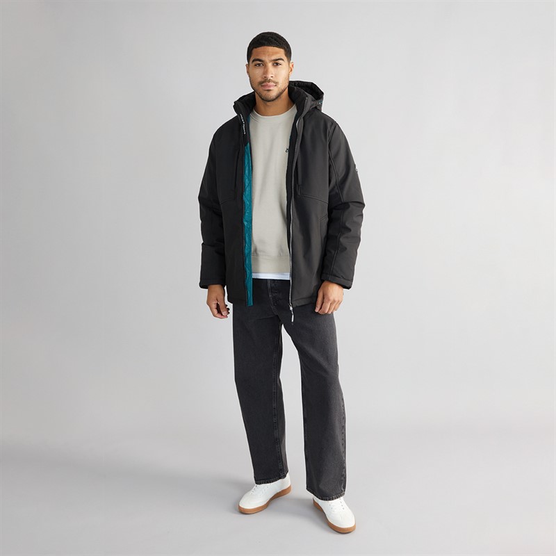 JACK & JONES Mens Land Parka Black