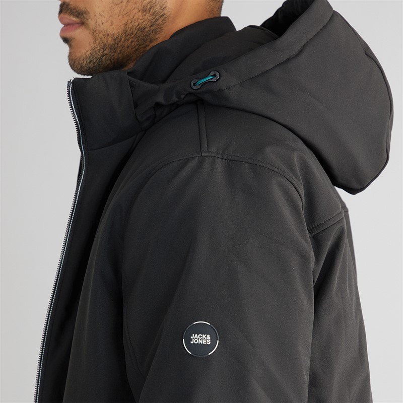 JACK & JONES Mens Land Parka Black