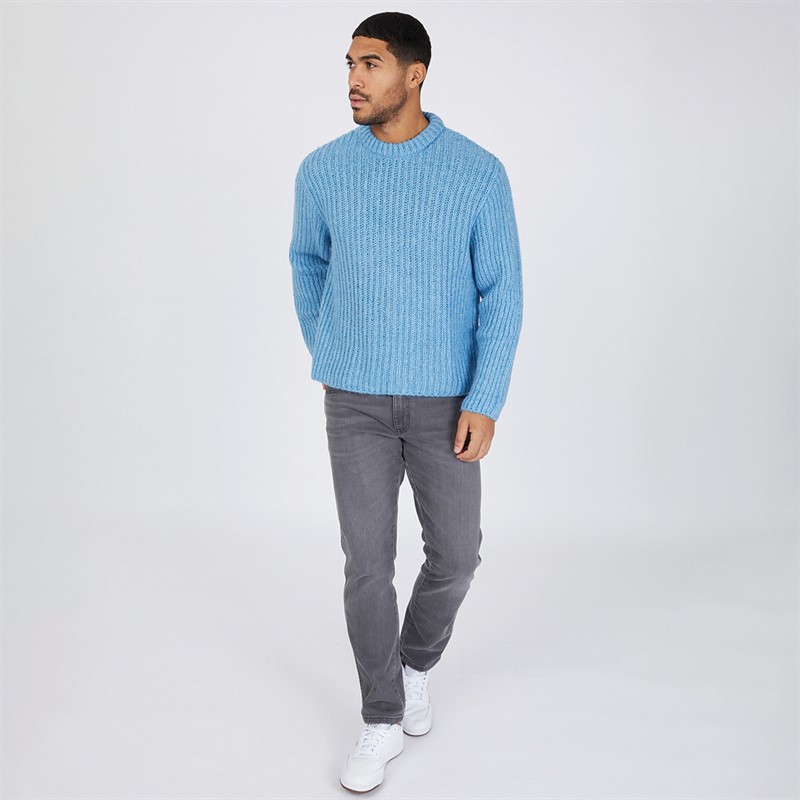 JACK & JONES Mens Winter Crew Neck Jumper Mountain Spring