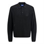 JACK & JONES Mens Winter Knitted Structured Polo Black