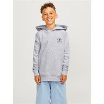 JACK AND JONES Drenge Mini Swift Hoodie Hvid Melange