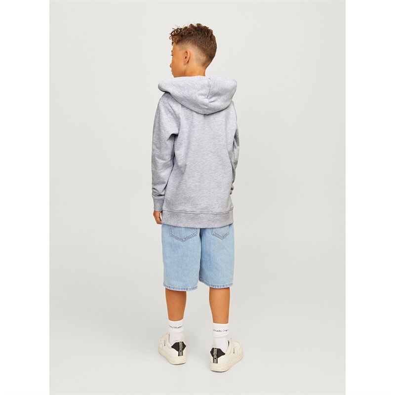 JACK & JONES Drenge Mini Swift Hoodie Hvid Melange