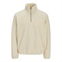 JACK & JONES Mens Winter Waffle Fleece Antique White