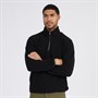 JACK & JONES Mens Winter Waffle Fleece Black