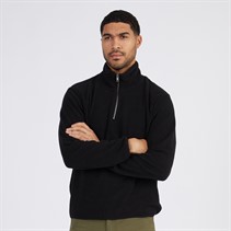JACK AND JONES Mens Winter Waffle Fleece Black