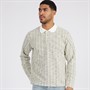 JACK & JONES Mens Winter Stripe Polo Antique White