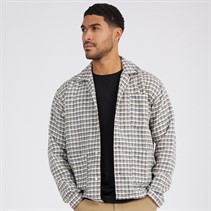 JACK AND JONES Mens Winter Chore Overshirt Antique White