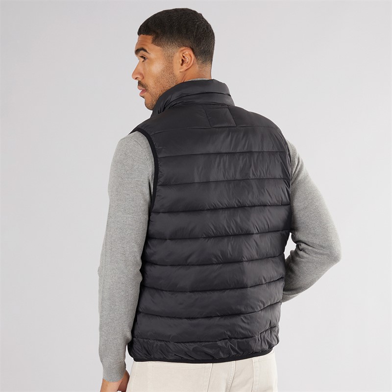 JACK & JONES Męskie Wilson Kamizelki Czarny