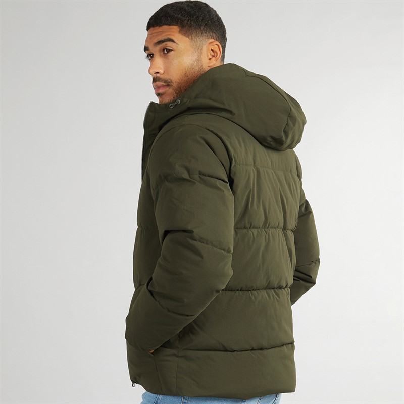 JACK & JONES Heren Brady Capuchon Donsjack Rosin