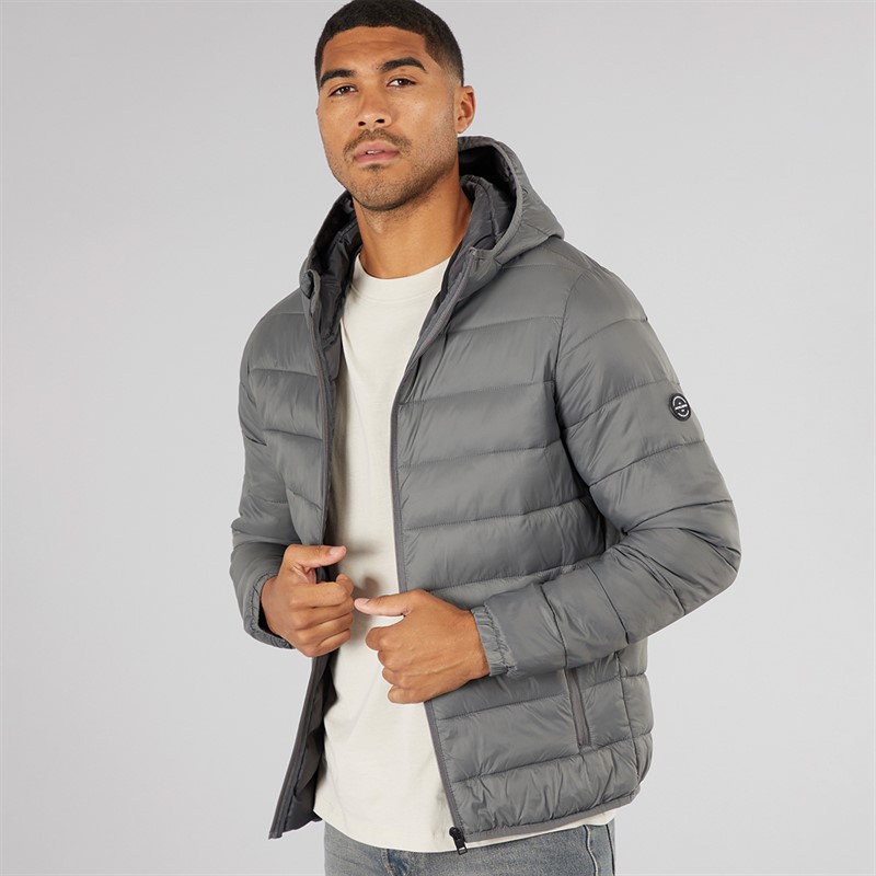 JACK & JONES Męskie Wilson Puchowe Odcienie szarości