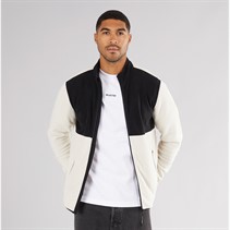 JACK & JONES Herre Flame Fuld Zip Fleece Moonbeam