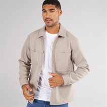 JACK & JONES Heren Baxter Overshirt Ecru