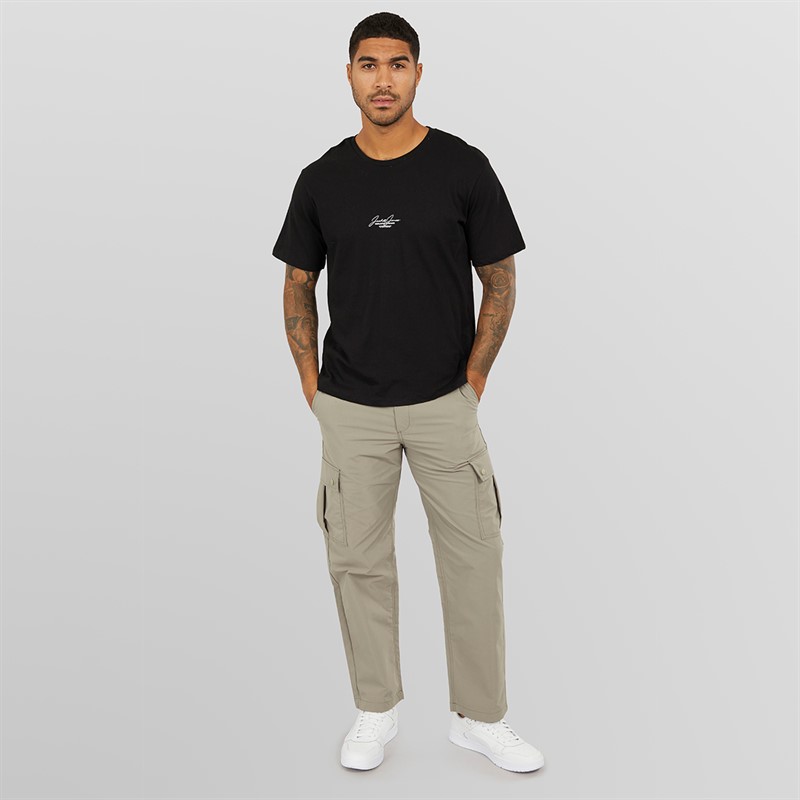 JACK & JONES Męskie Karl Kurtis Snap Długie Bojówki Odcienie szarości