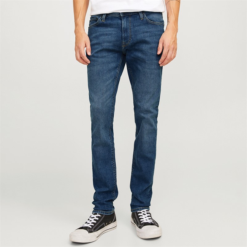 JACK AND JONES Mens Liam Original SQ 327 Jeans Blue Denim