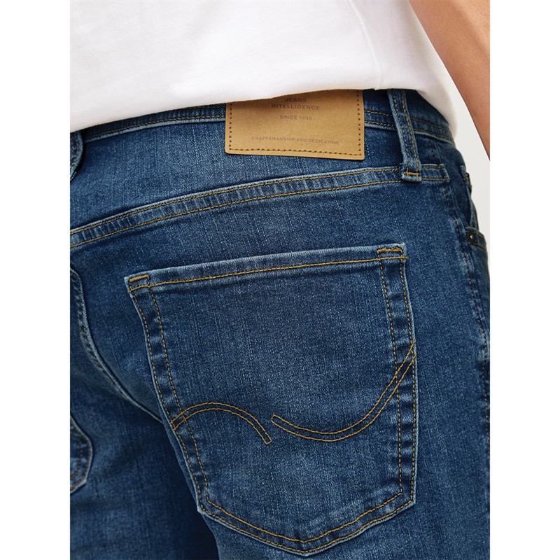 JACK & JONES Mens Liam Original SQ 327 Jeans Blue Denim