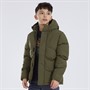 JACK & JONES Drenge Verdens Pufferjakke Oliven Natt