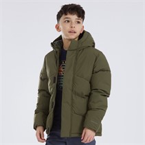 JACK & JONES Junge Welt Steppjacke Oliv Nacht