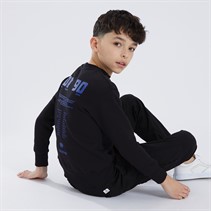 JACK & JONES Sweatshirt Junge Schwarz Locker